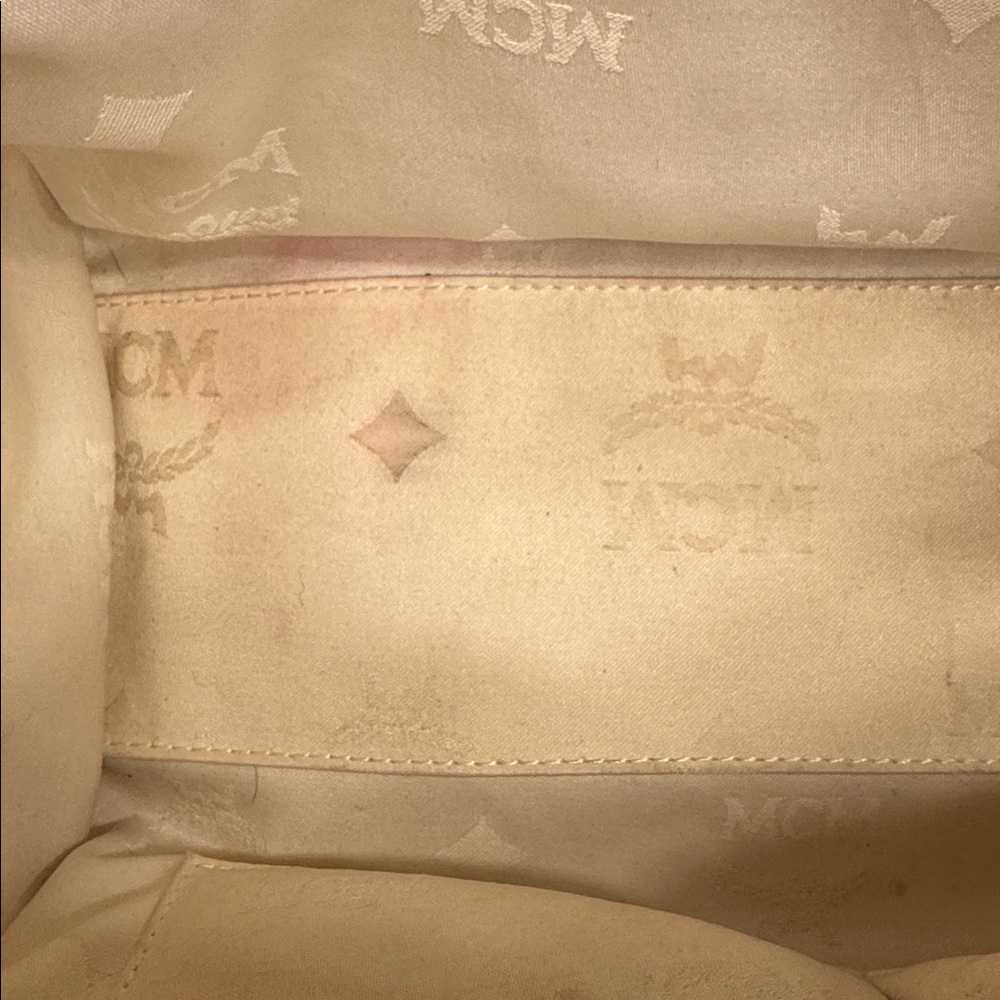 MCM Large Boston Bag with Gold Hardware - Picture 14 of 14